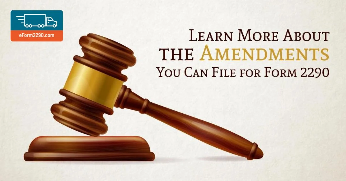 Form 2290 Amendment